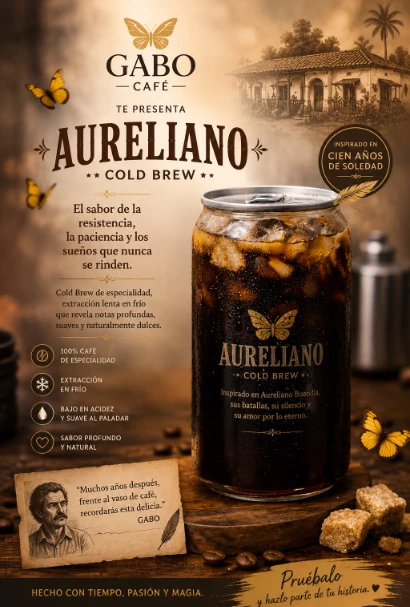 Botella de Aureliano cold brew